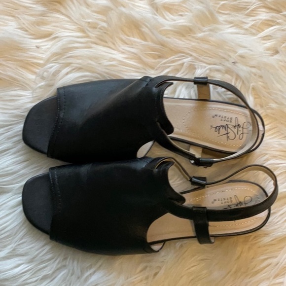 LifeStride MONA Women Minimalist Casual Open Toe Black Sandals Size 10 Workwear - Picture 6 of 12